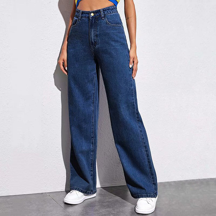 Women's Loose High-Waist Jeans in a Casual Fit with Elegant Details Lune London