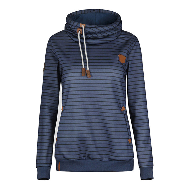 Women's hoodie with striped design and high-quality details Lune Londonl