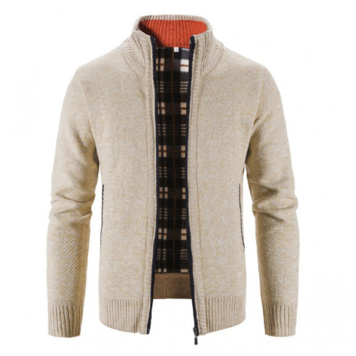 Men's Cardigan with Innovative Thermal Insulating Inner Lining Lune London