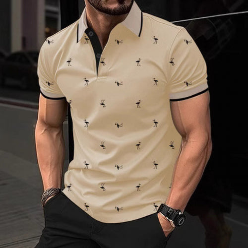 Amarae men's printed leisure polo shirt