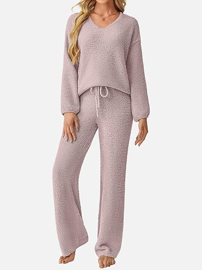 Ensemble de détente pour femmes en matériau légèrement texturé Chic & Stil