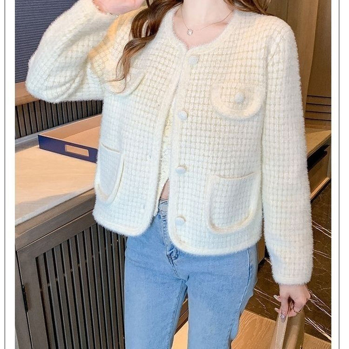 Cardigan en boucle souple pour femmes avec poches Chic & Stil