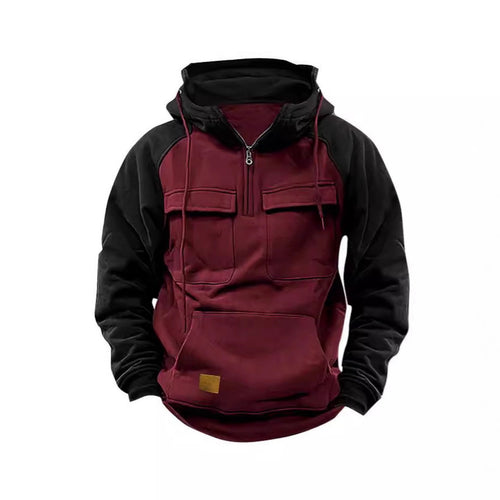 Men's functional hoodie with practical pockets and innovative design Amarae