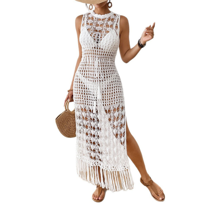 Lune London Crochet Fringe Maxi Dress for Women