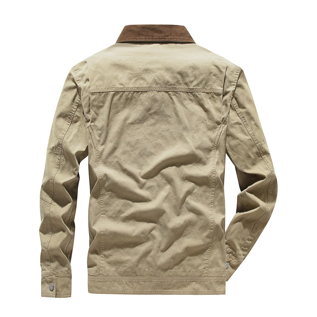 Transitional jacket for men with a catchy collar Amarae