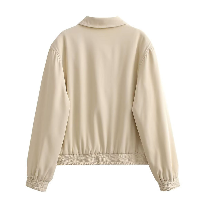 Sport transition jacket for women with an elastic hem and practical pockets Lune London