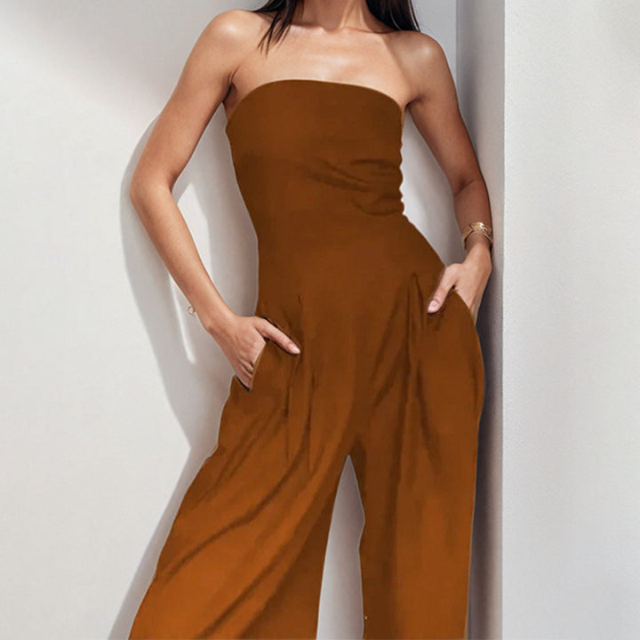 Robe de soirée élégante sans manches pour dames avec poches latérales Chic & Stil