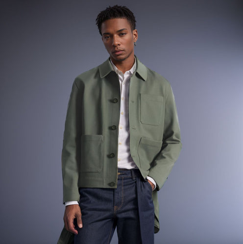 Trendy men's jacket with applied pockets and high-quality material Amarae