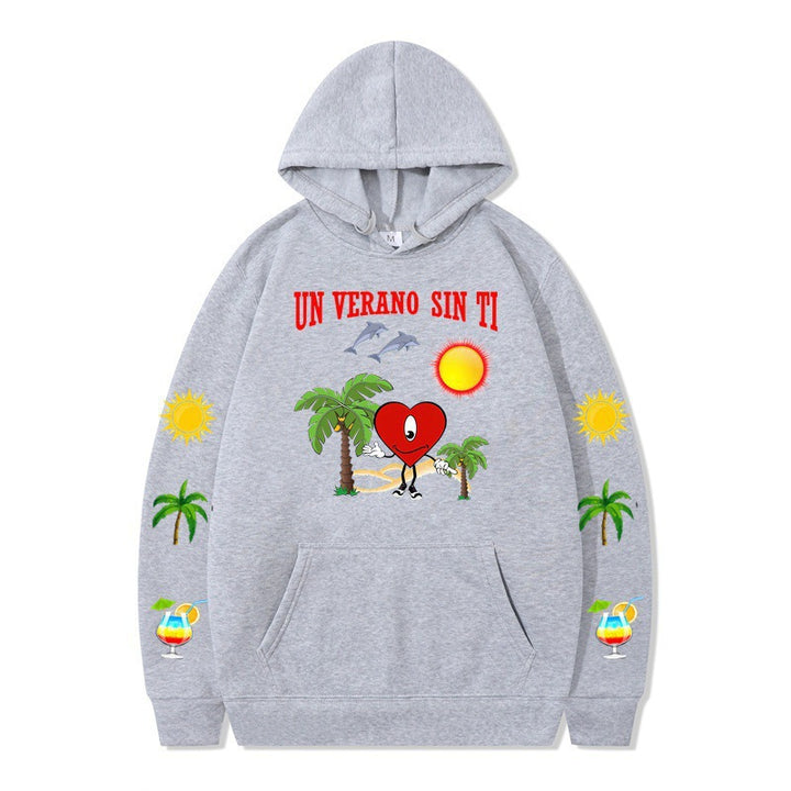 Women's hoodie with vibrant summer motif and comfortable fit Lune London