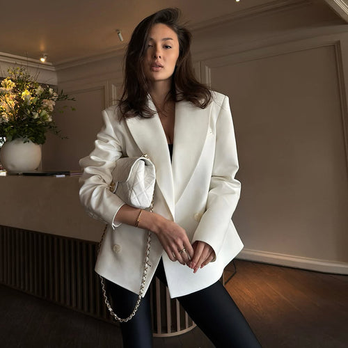 Elegant oversized blazer jacket for women Amarae