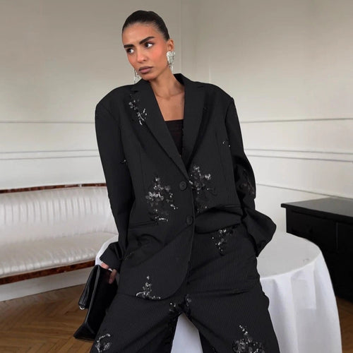 Women's Elegant and Sparkling Blazer Set Chic & Stil