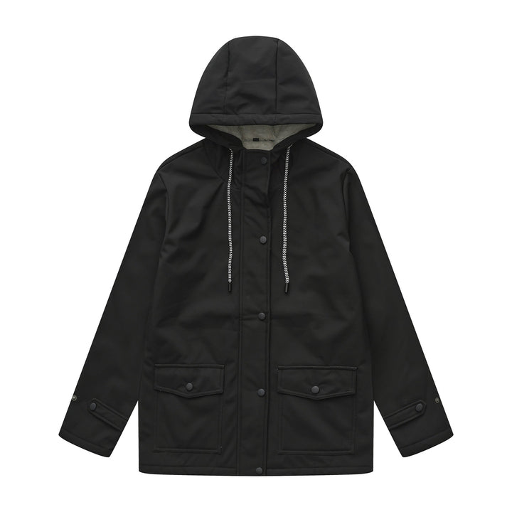 Waterproof parka jacket for women with adjustable drawstring Lune London