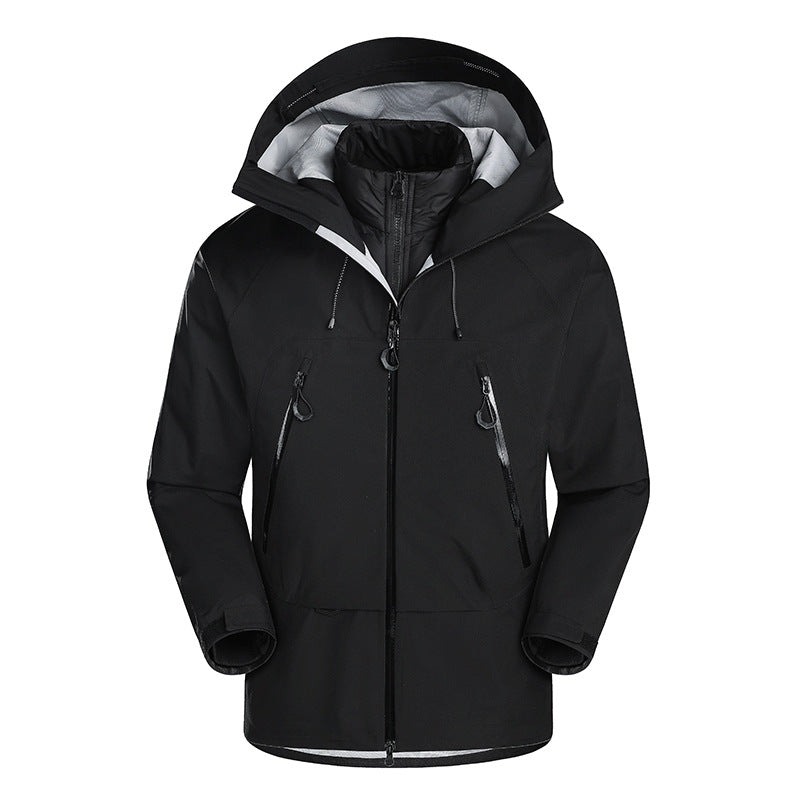 Men's waterproof softshell jacket with removable quilted inner jacket Amarae