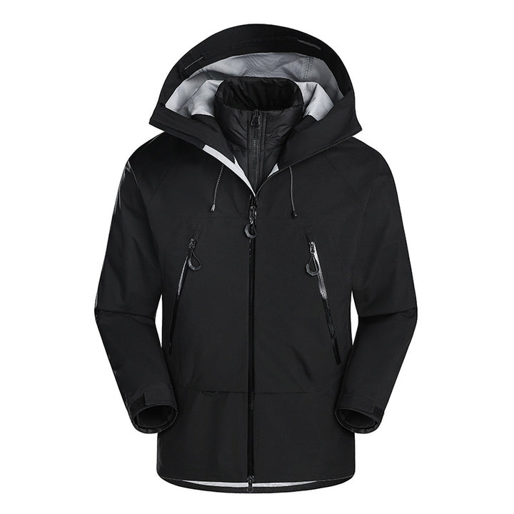 Men's waterproof softshell jacket with removable quilted inner jacket Amarae