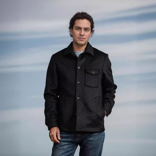 Wool jacket for men with practical pockets Amarae