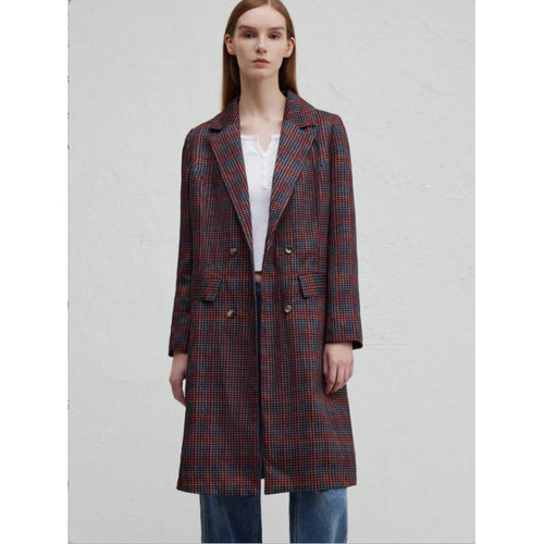 Blazer for women with plaid pattern and chic cut Amarae