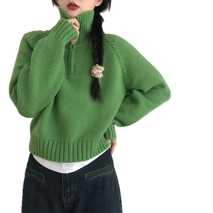 Pull à col montant élégant pour femmes en maille de haute qualité Chic & Stil