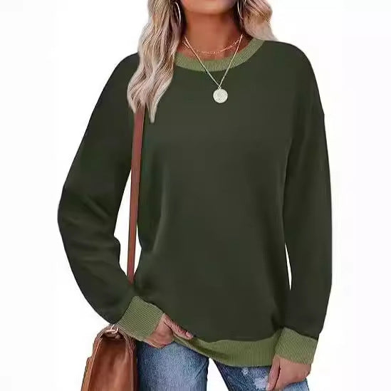 Women's comfortable sweatshirt with raglan sleeves and a decorative collar Lune London