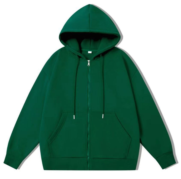 Women's zip hoodie with practical pockets and soft inner lining Chic & Stil