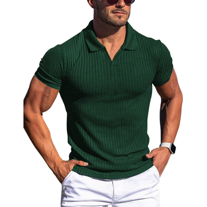 Short Sleeve Polo Shirt for Men with Structured Design and High-Quality Cotton Lune London
