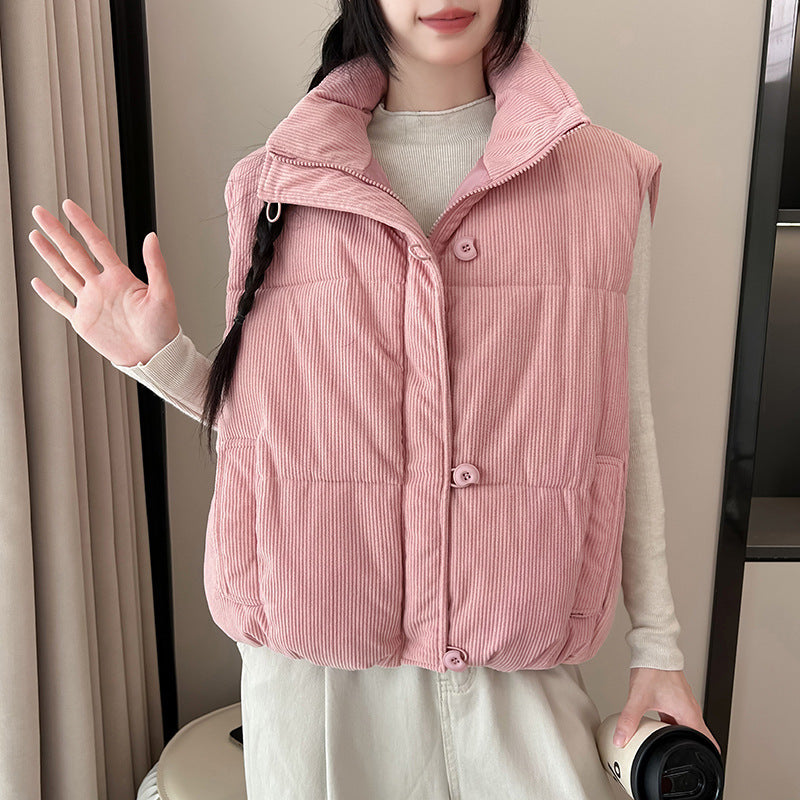 Ladies Comfortable quilted gilet with high pockets Amarae