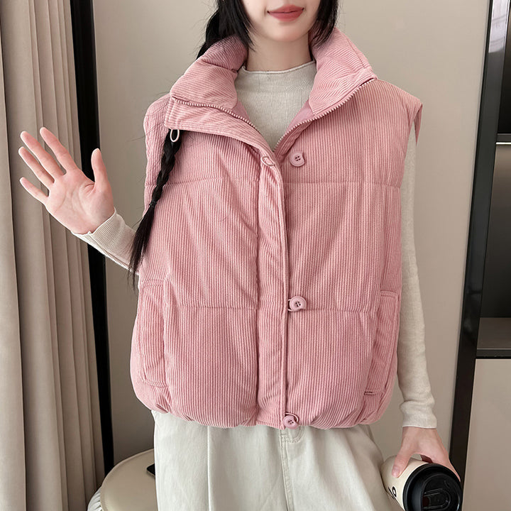 Ladies Comfortable quilted gilet with high pockets Amarae