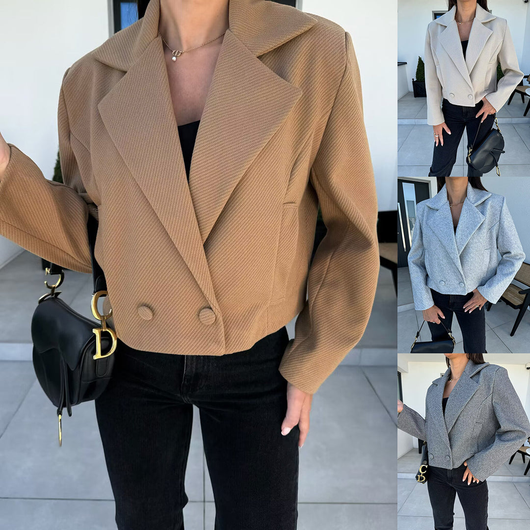 Veste blazer sur mesure pour femmes avec motif carreau moderne Chic & Stil