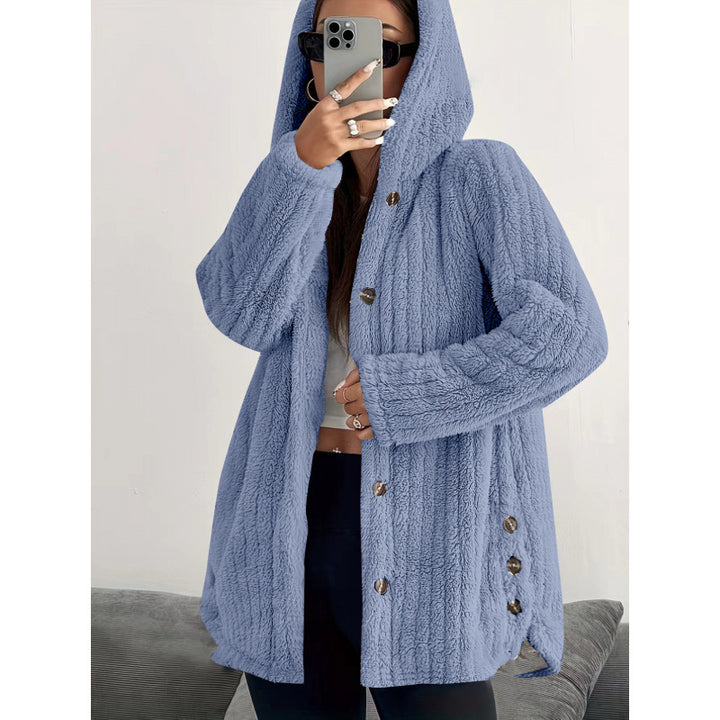 Women Comfortable Fleece Jacket with Hood Lune London