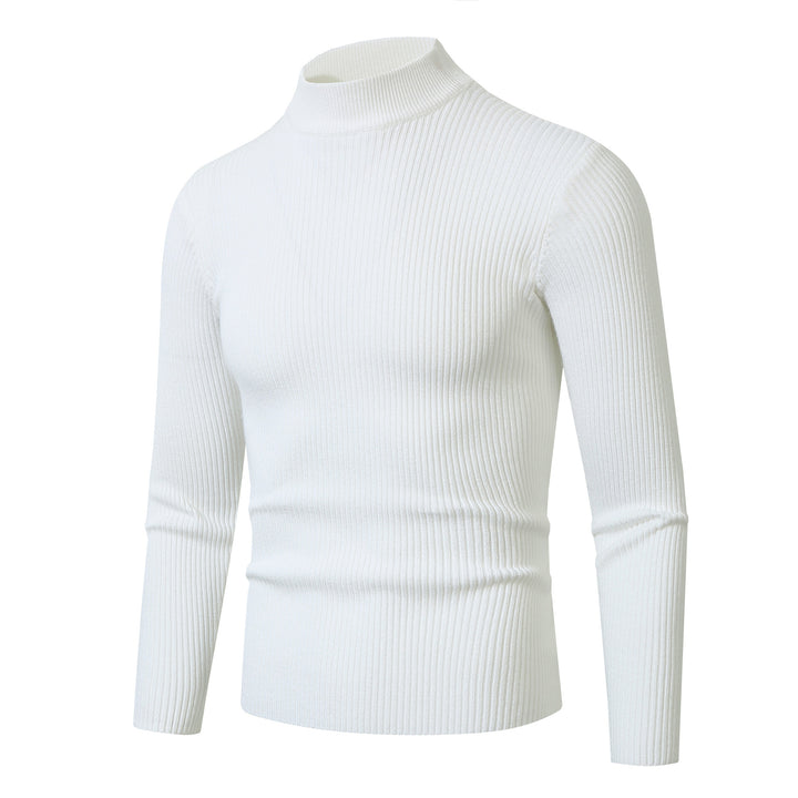 Lune London Elegant pullover for men with a roll neck and fine ribbed texture