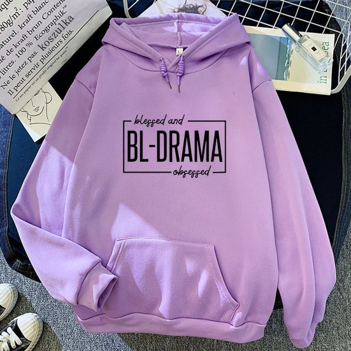 Women's hoodie with modern statement print Chic & Stil