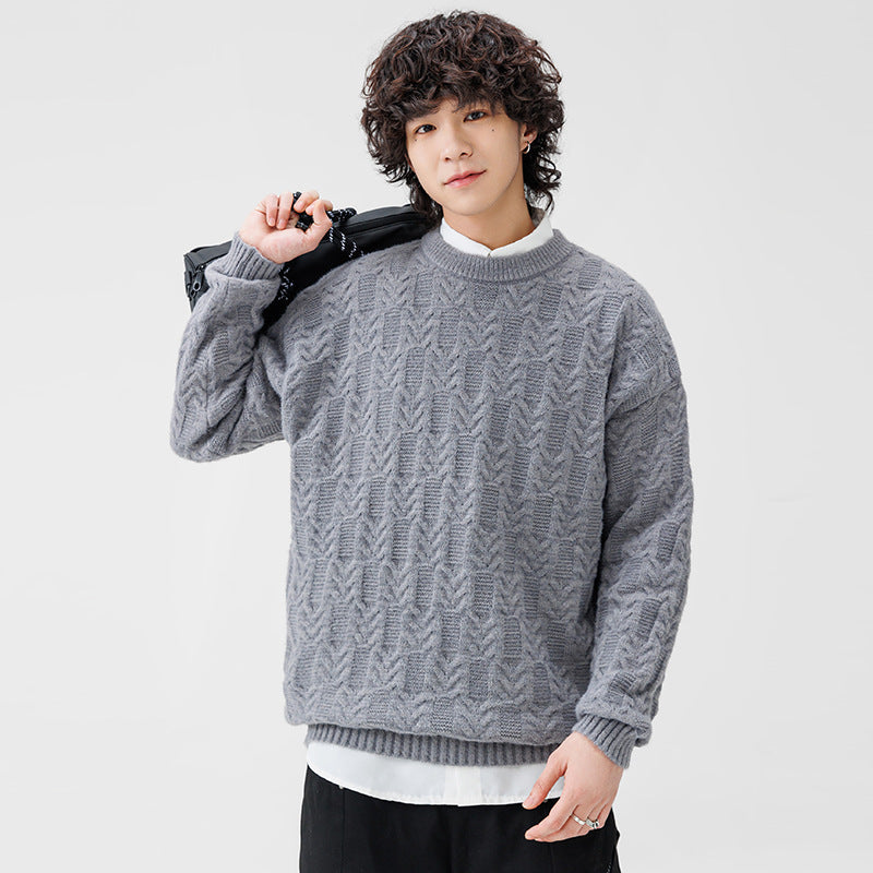Chunky knit sweater for men with classic pattern Lune London