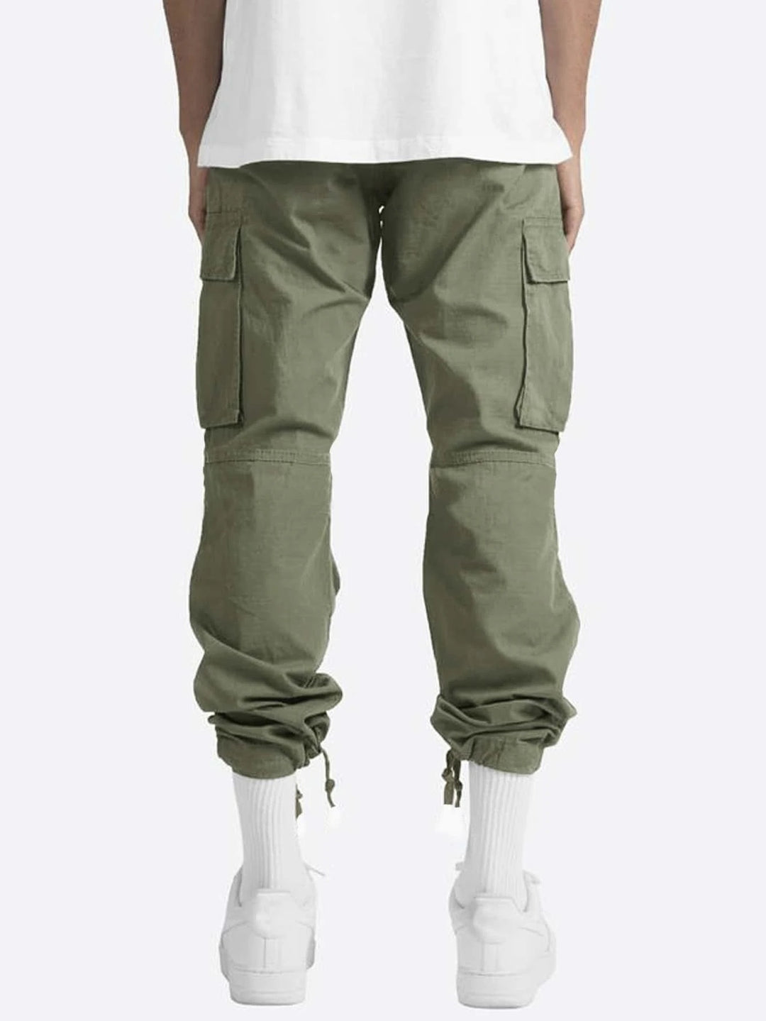 Men's cargo pants with practical side pockets and adjustable waistband Lune London
