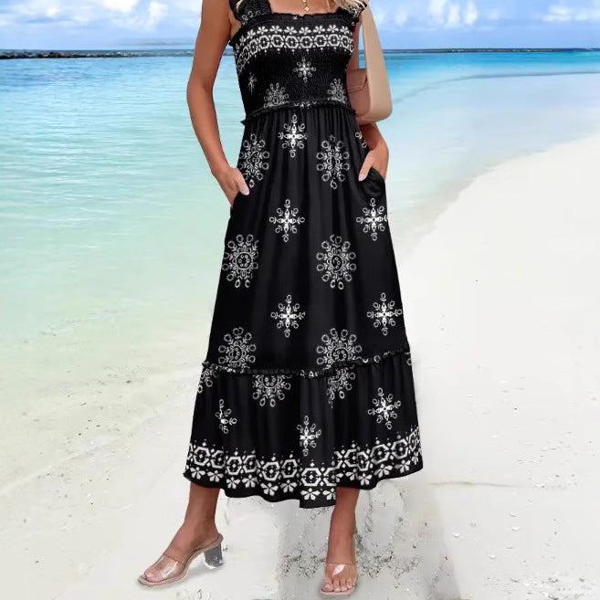 Lune London Embroidered Maxi Dress for Women