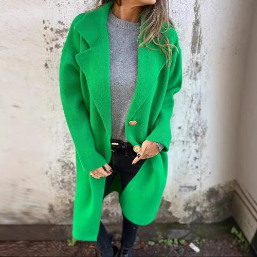 Veste de transition pour femme avec une coupe ample et de élégants détails de boutons Chic & Stil