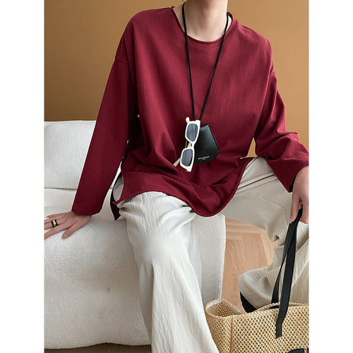 Women's casual long sleeve shirt with a loose fit Chic & Stil