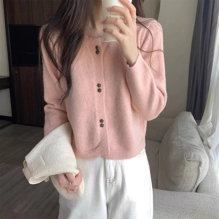 Women Élégant Cardigan avec Détails de Bouton Chic & Stil