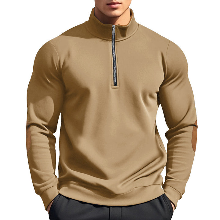 Men's functional pullover with high collar and zipper Chic and style