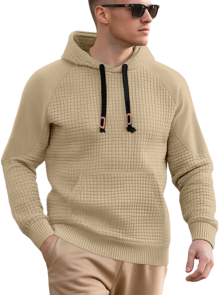Men's sporty hoodie with innovative structure design and practical drawstrings Lune London