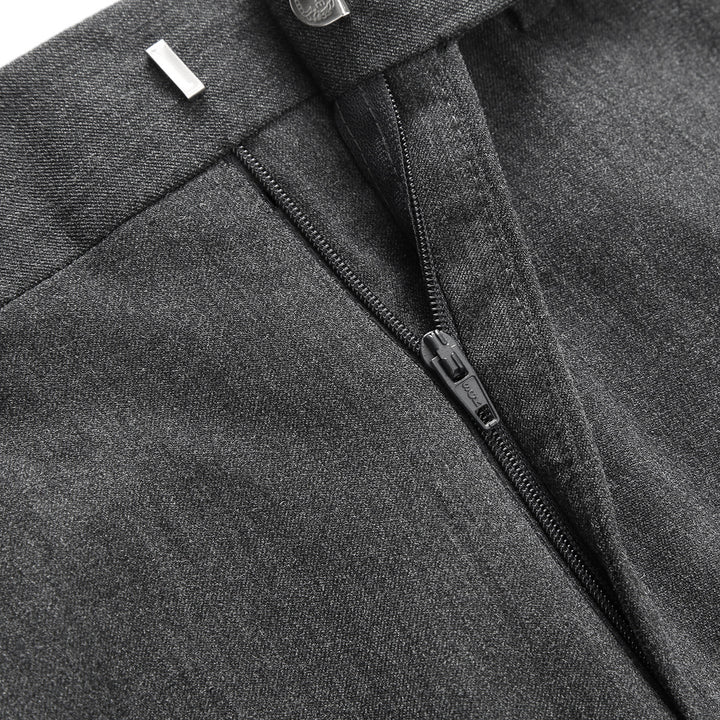 Elegant slim-fit suit pants for men with fine texture Lune London