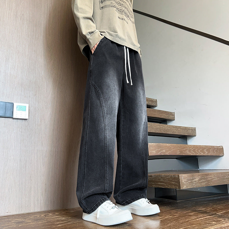 Chic and stylish wide jeans for men
