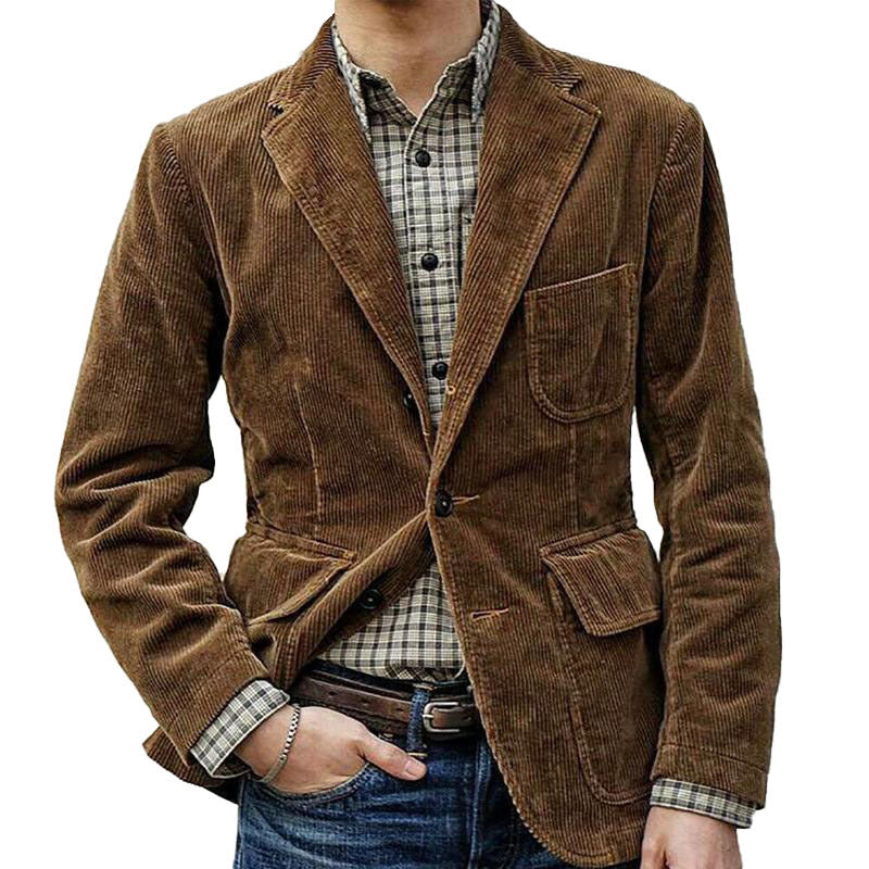 Men's Corduroy Blazer with Modern Cut Lune London