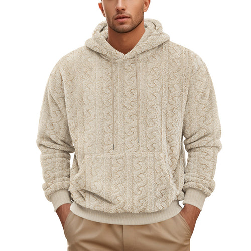 Men's cozy fleece hoodie with practical kangaroo pocket Amarae