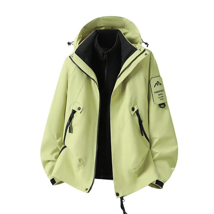 Men's Two-in-One Weather Protection Jacket with Removable Padded Vest and Adjustable Hood Amarae