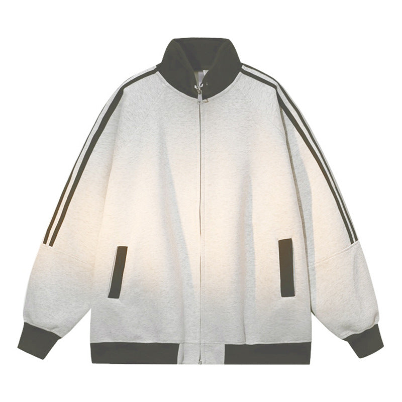 Sporty hooded jacket for women with zipper and raglan sleeves Lune London