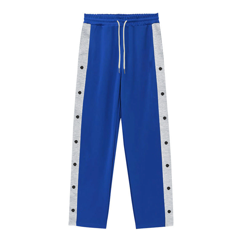 Sporty men's jogging pants with snap button details Lune London