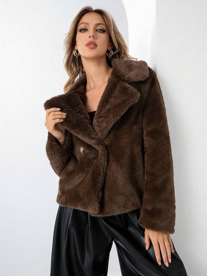 Ladies trendy and soft teddy jacket Lune London