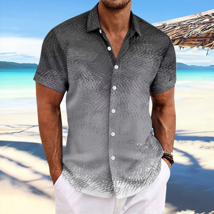 Men's Short Sleeve Shirt with Stylish Graphic Pattern Lune London