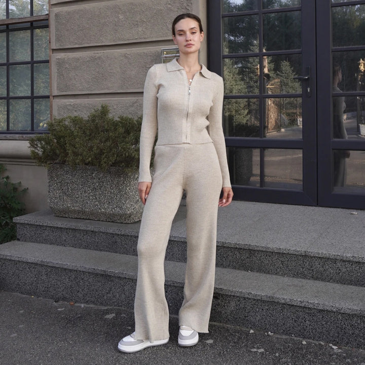 Salopette tendance pour femmes avec longue fermeture éclair Chic & Stil