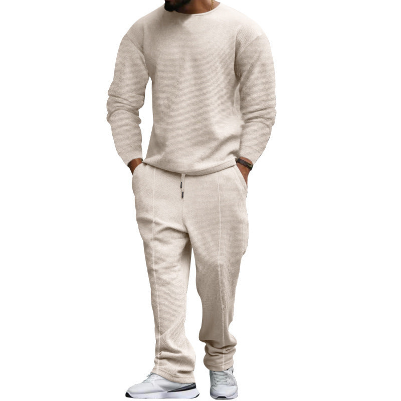Casual set for men, textured fabric sweatshirt and jogger pants Lune London