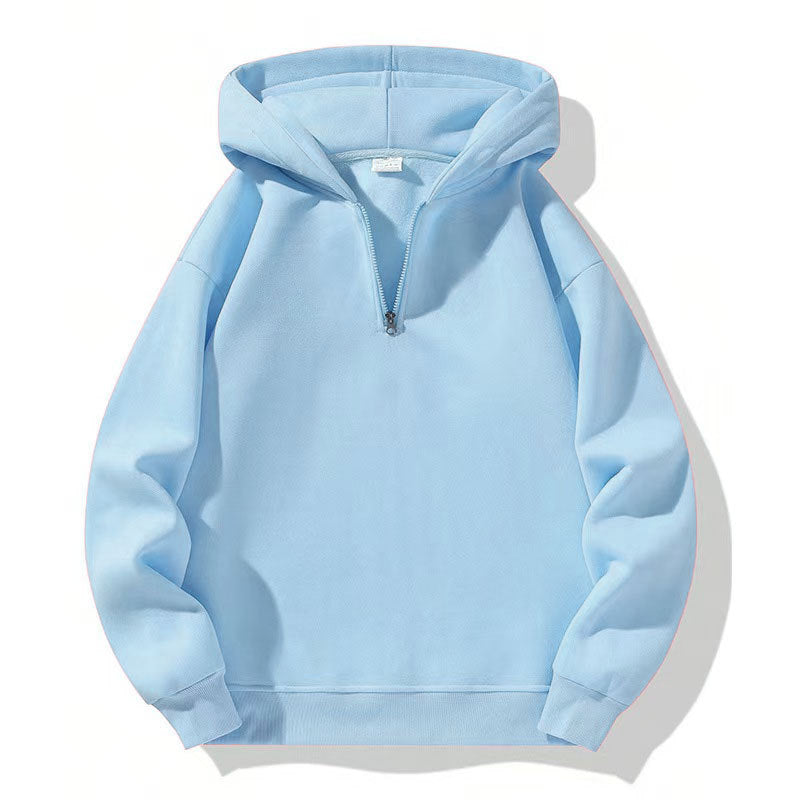 Men's sporty hoodie with half-zipper Amarae